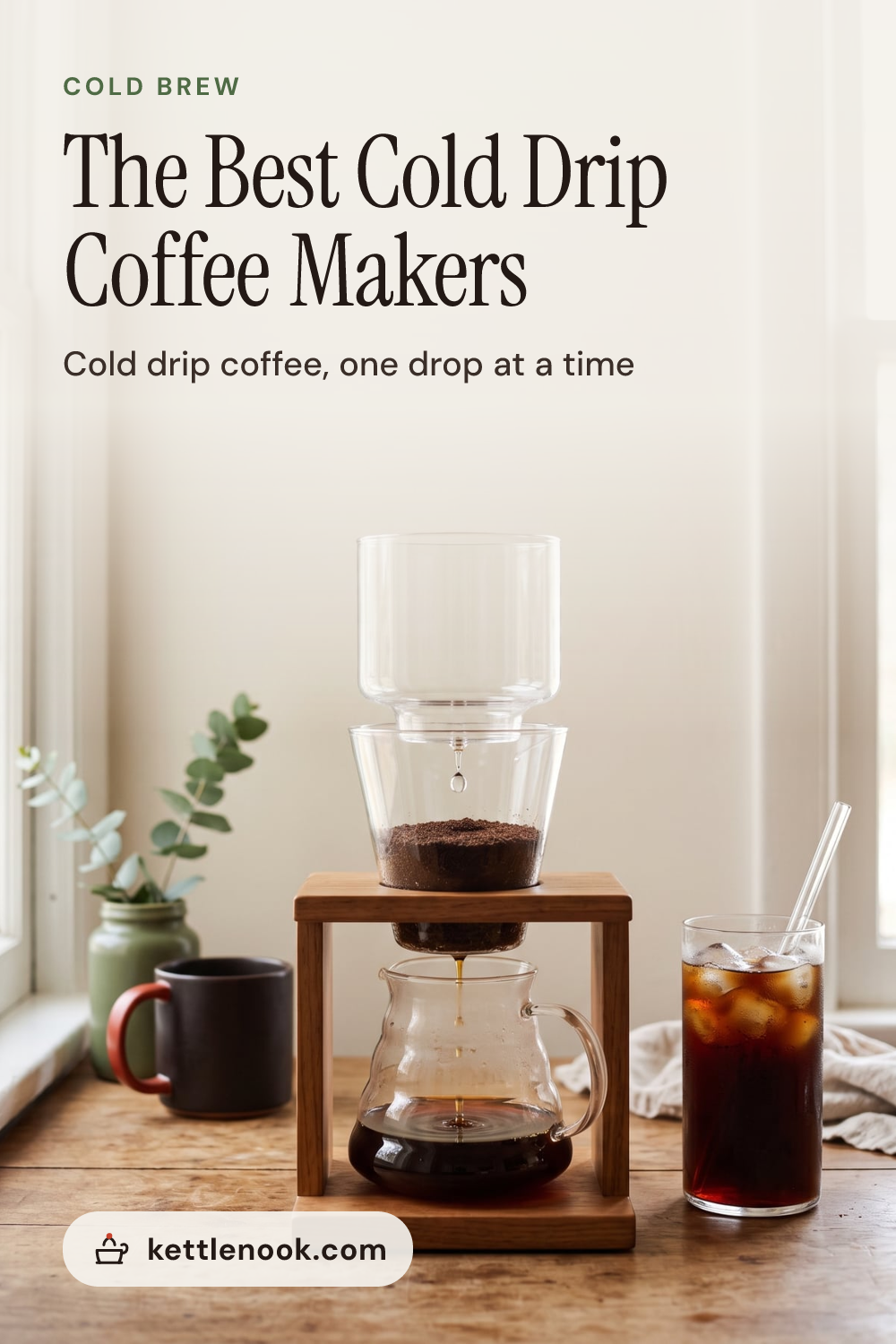 Pinterest pin for The Best Cold Drip Coffee Makers