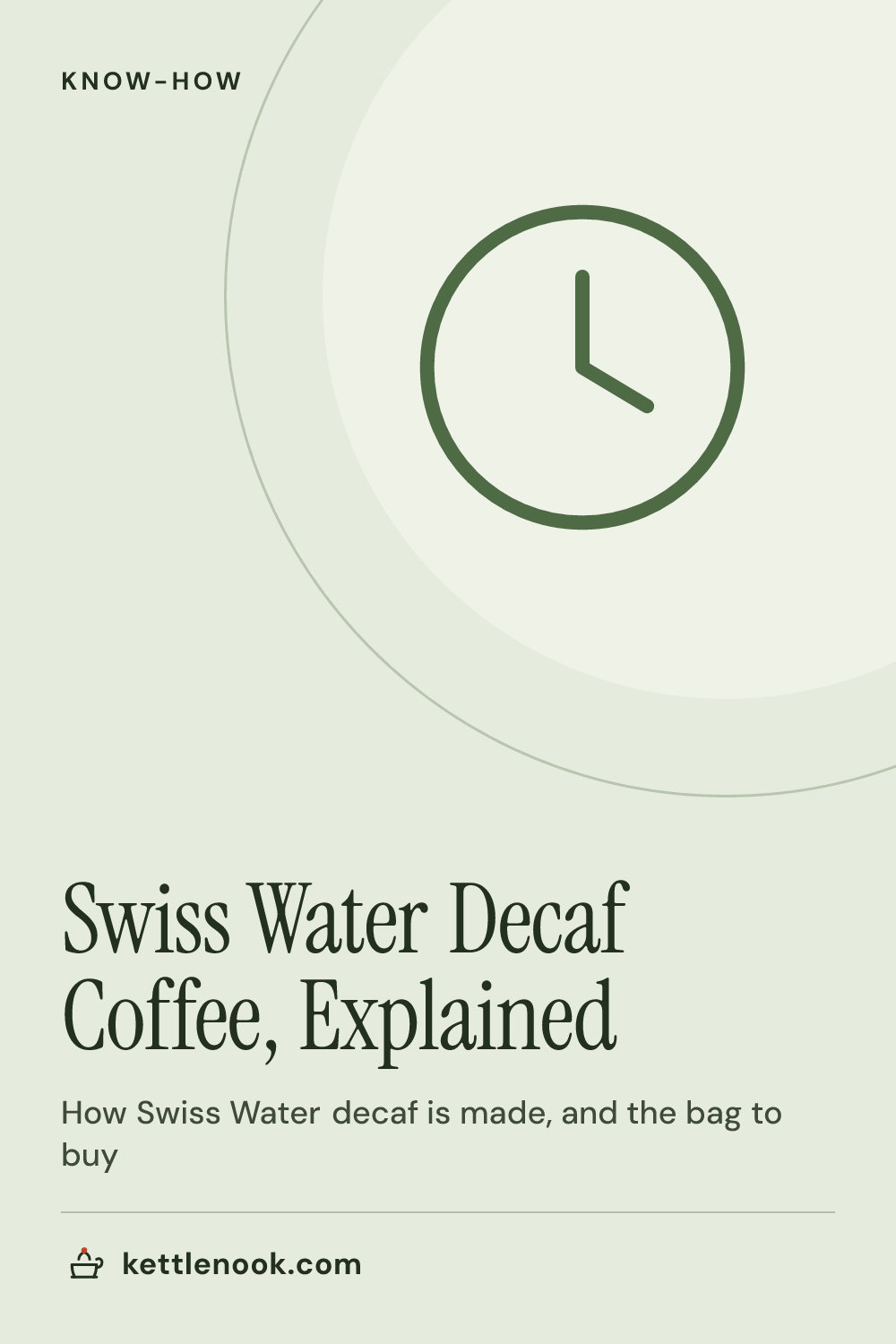 Pinterest pin for Swiss Water Decaf Coffee, Explained