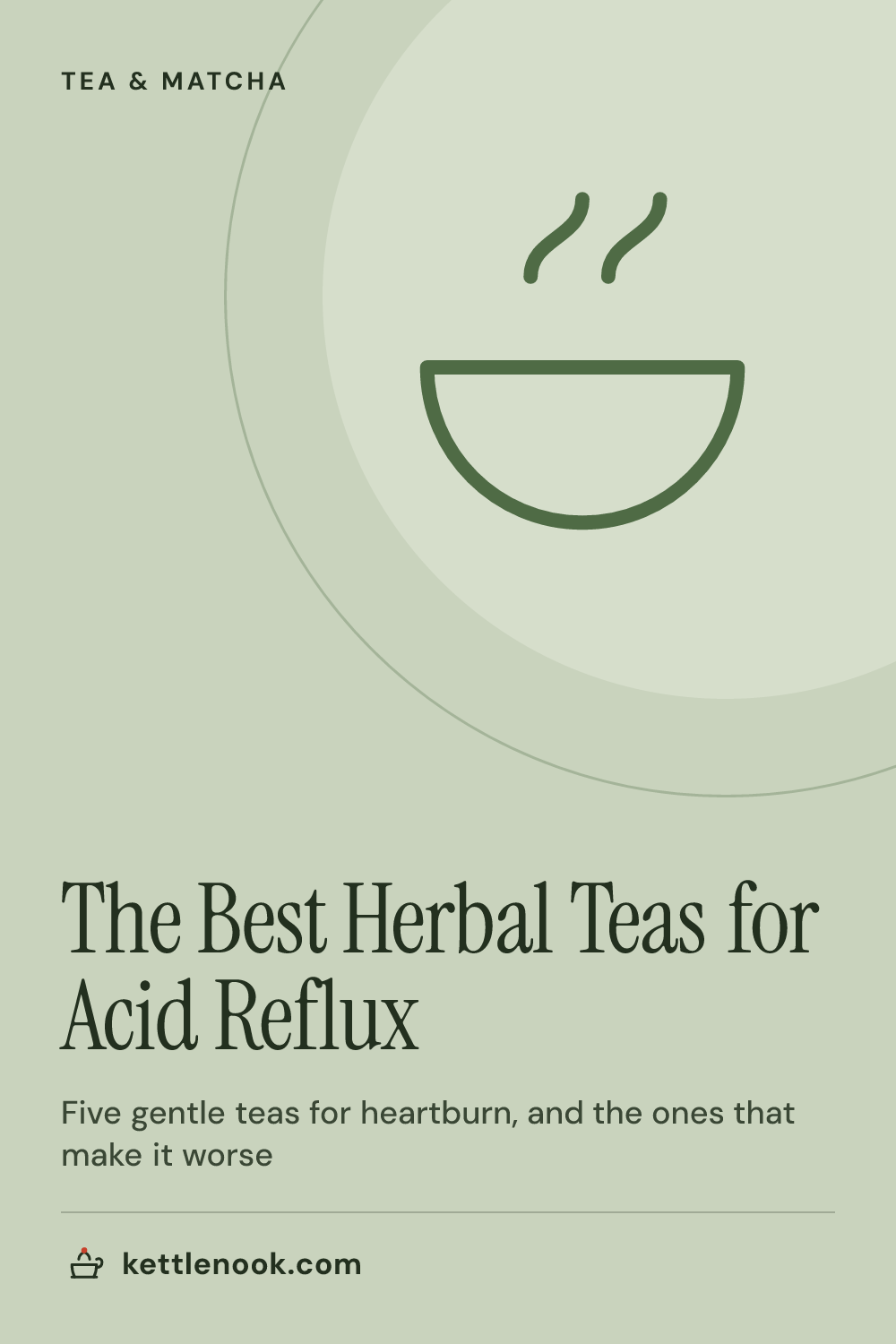 Pinterest pin for The Best Herbal Teas for Acid Reflux