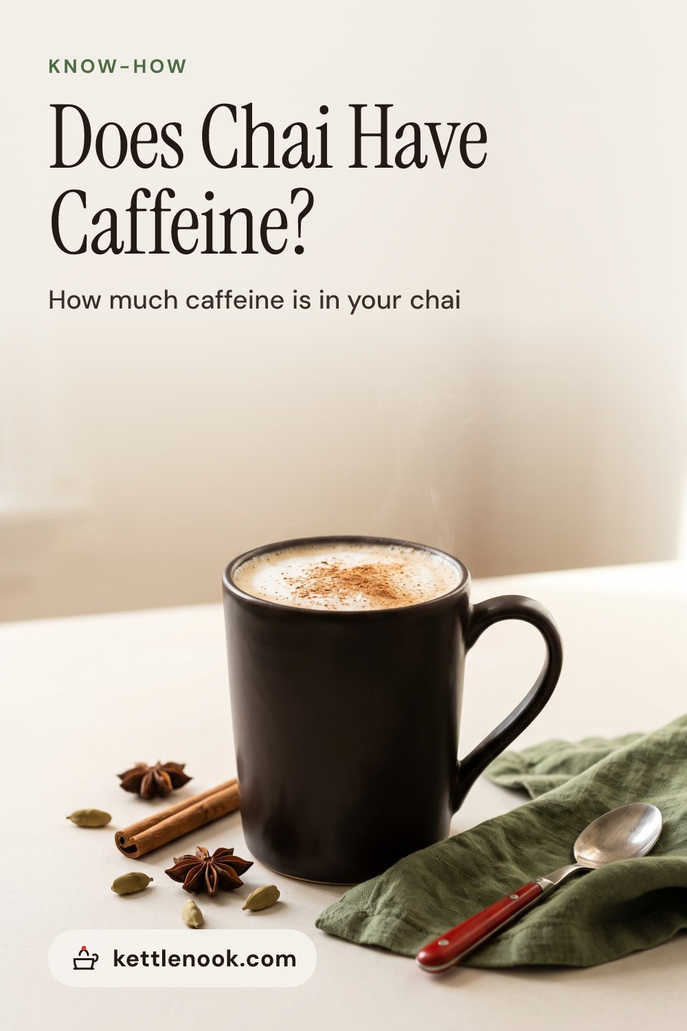 Pinterest pin for Does Chai Have Caffeine?